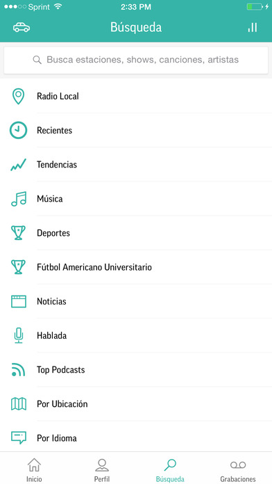 Captura de pantalla del iPhone 2
