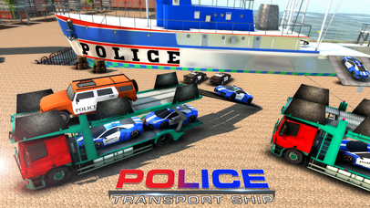 Police Car Transport Ship Game screenshot 3