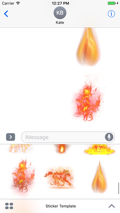 Fire Stickers for iMessage screenshot 4