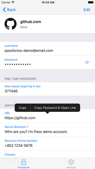 Pass - Password Store screenshot 2