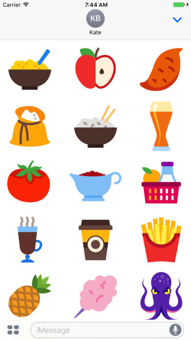 Food Stickers for iMessage screenshot 2
