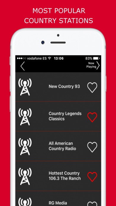Country Music - Radio Stations screenshot 2