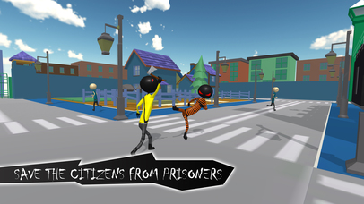 Stickman Crime City Sniper- Gangster Prison Escape screenshot 3
