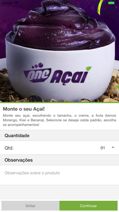 One Açaí Delivery screenshot 2