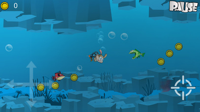 Rabbit Jet Adventure Under Water Game screenshot 2