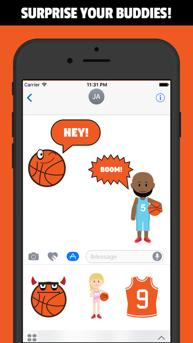 BasketMoji - #1 Basketball Emoji Sticker App screenshot 2