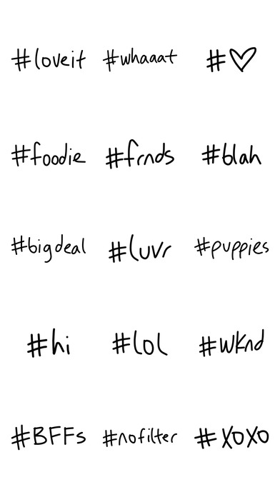 Hashtag sticker - text emoji stickers for iMessage screenshot 2