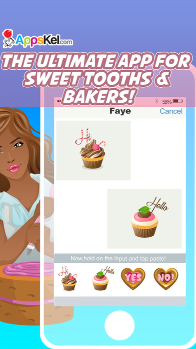 Bake-Moji: Baking Cake Emoji & Stickers App Pro screenshot 2