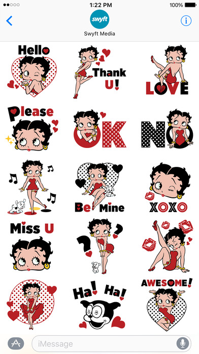 Betty Boop Kisses: Stickers and Emoji screenshot 3