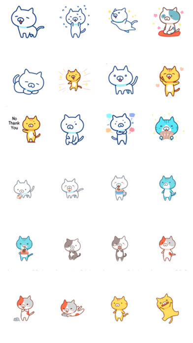 Kawaii cat stickers - useful in variety of ways screenshot 3