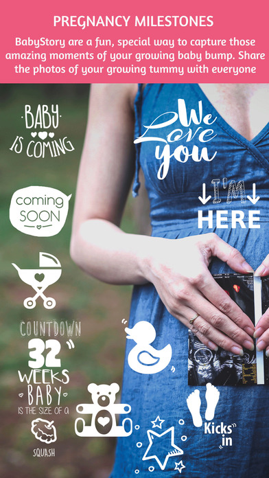 BabyStory - baby & pregnancy milestone stickers screenshot 2
