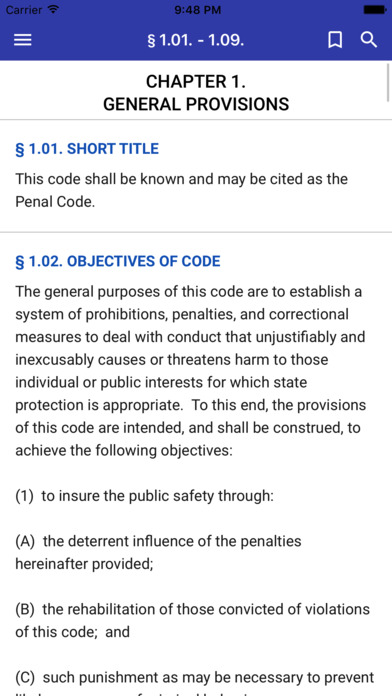 Texas Penal Code, 2017 screenshot 2