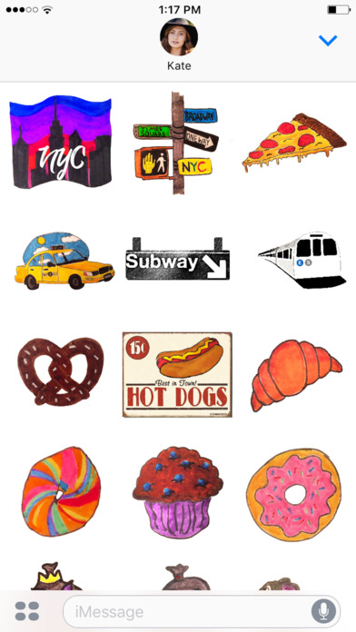 NYC doodled stickers screenshot 4