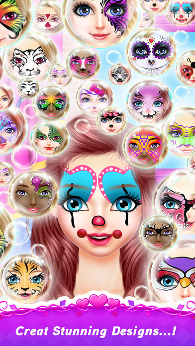 Face Paint Makeup Games: Makeover Painting Games screenshot 2