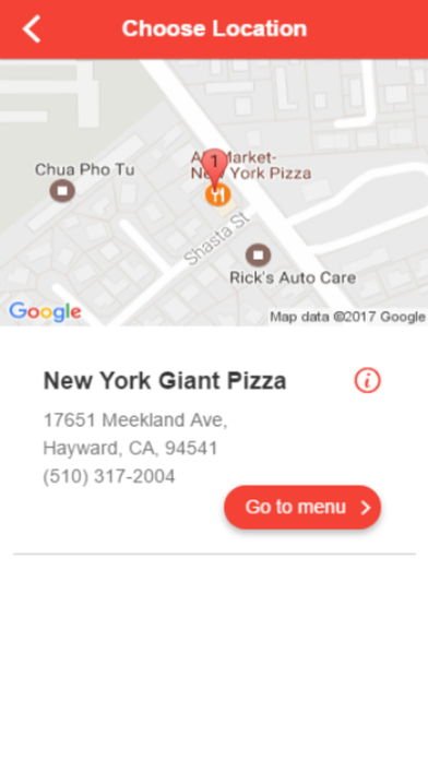 New York Giant Pizza screenshot 2