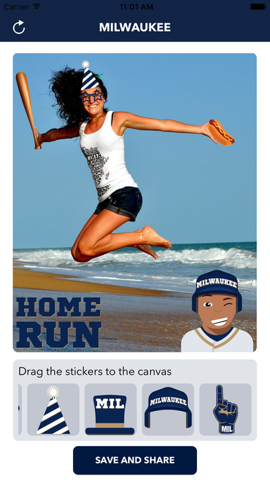 Milwaukee Baseball Stickers & Emojis screenshot 3