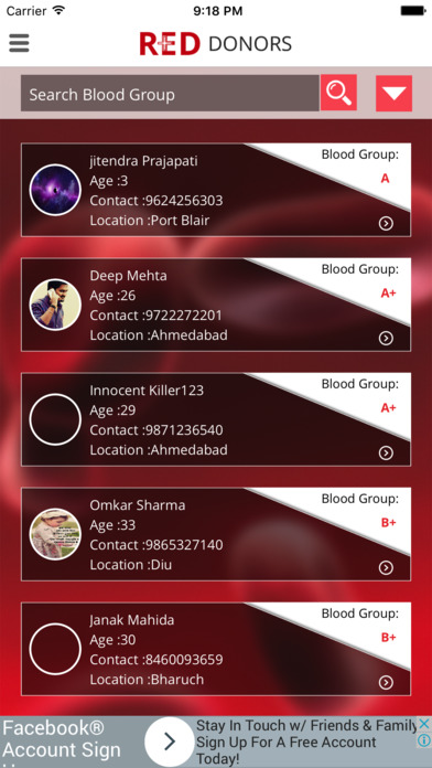 RED DONORS‏ screenshot 3