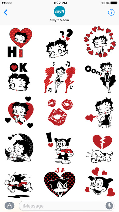 Betty Boop: Noir Stickers and Emoji screenshot 3