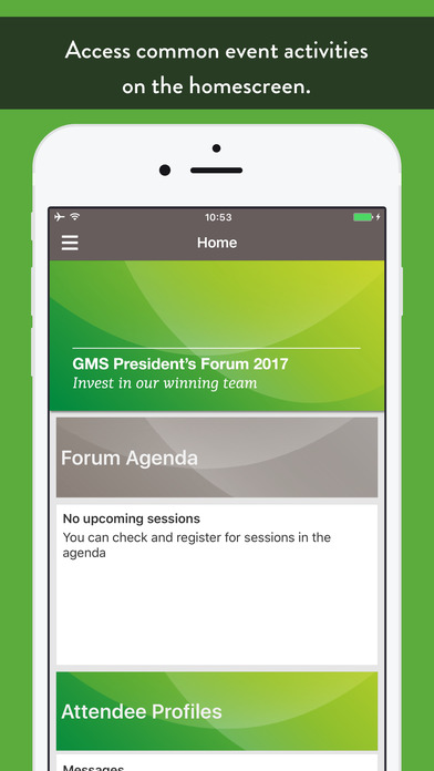 GMS President's Forum screenshot 2