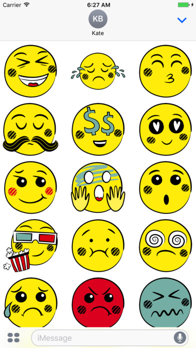 Doodled Emoticons screenshot 2