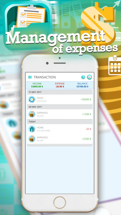 Money Manager - Tracking of Income and expenses screenshot 2