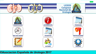 LXXXII Congreso Nacional de Urología 2017 screenshot 4