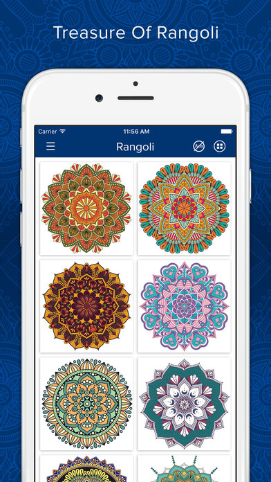 Diwali Rangoli Designs Coloring Book for Adult screenshot 2