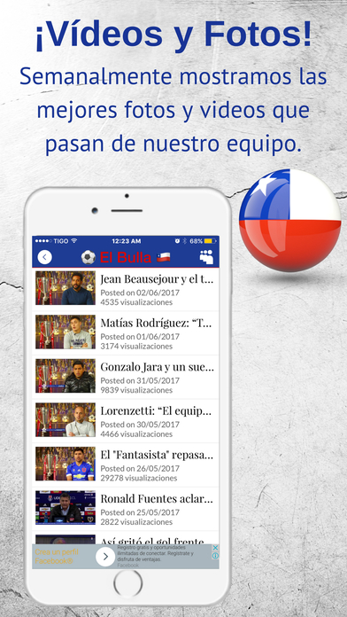 El Bulla -  Futbol de La U - Universidad de Chile screenshot 2