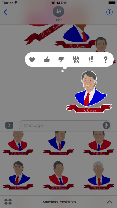 American Presidents Stickers screenshot 4