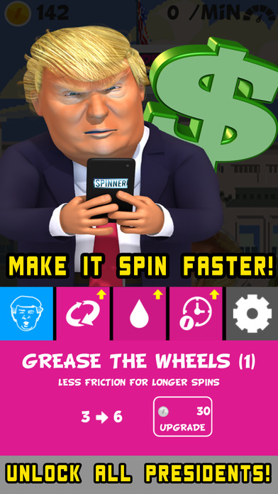 President spinner screenshot 2