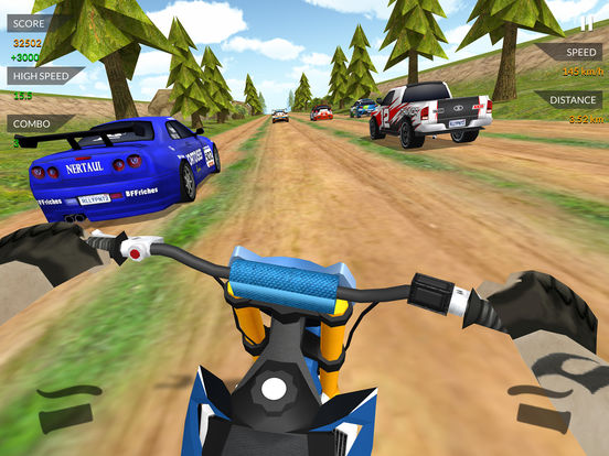 Dirt Bike Racing. Furious Traffic Racer 3Dscreeshot 5