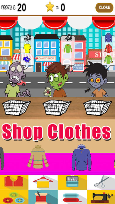 Zombie Shop Clothes Style Fashion Games Version screenshot 2