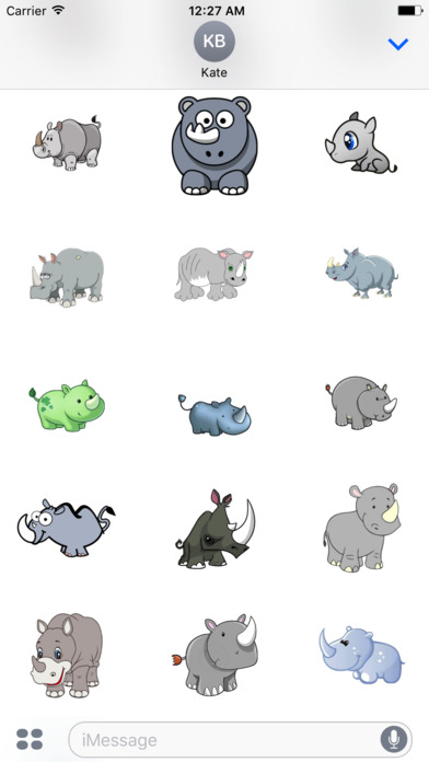 Rhinos Stickers screenshot 2
