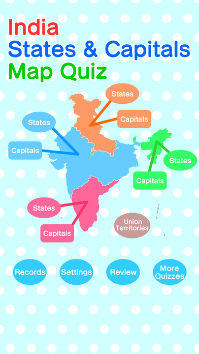 India States & Capitals Map Quiz screenshot 4