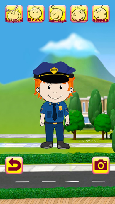 Kids Games Policeman Dressing Up Education screenshot 2