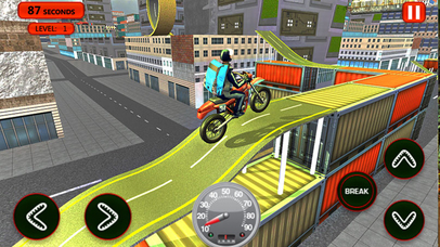 Roof Jumping Bike Parking - Stunt Driving screenshot 2
