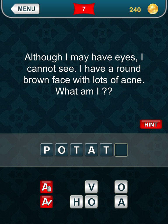 Screenshots of What am I? - riddles for iPad