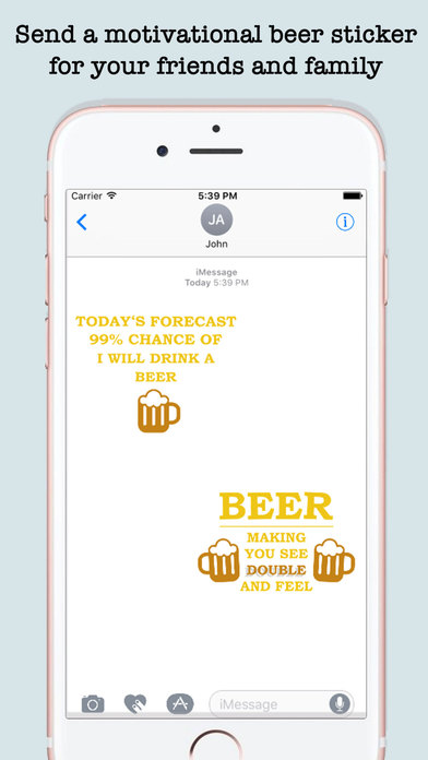 Funny Beer Quotes Stickers For iMessage screenshot 4
