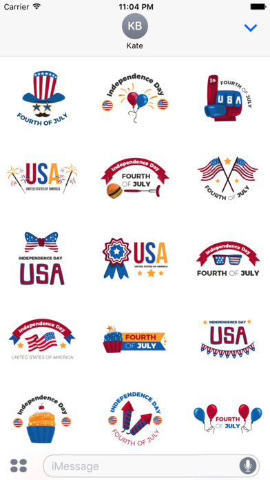USA Independence Day 2017 Celebration Stickers screenshot 2