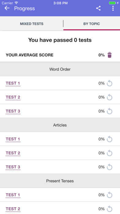 Test Your Grammar: 1200 Tasks & topics screenshot 4
