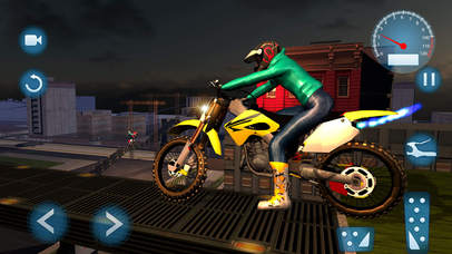 City Rooftop Bike Stunts Rider Simulator screenshot 2