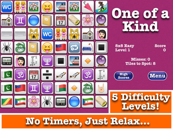 One of a Kind - Spot the Hidden Unique Tiles!screeshot 2