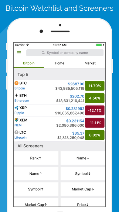 Bitcoin Tracker: Coin Market Screener - Pro screenshot 3