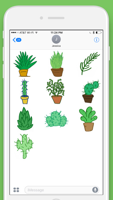 Pretty Cactus Plant Stickers screenshot 2