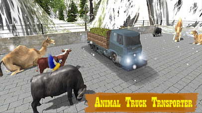 Farm Animal Transporter : The Snowfall Season screenshot 4