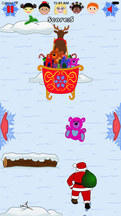 奔跑的圣诞老公公－儿童爱玩的敏捷类动作小游戏 screenshot 3