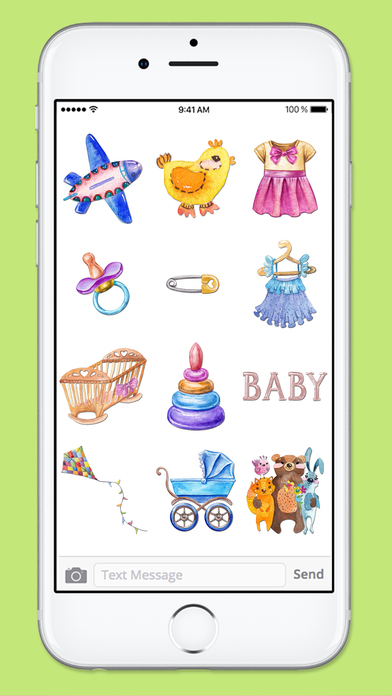 New Baby Watercolor Sticker Pack screenshot 4