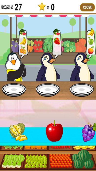 Penguin Shop Games Of Fruit Market Kins screenshot 2