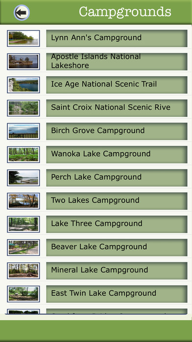 Wisconsin Camping & Hiking Trails screenshot 2