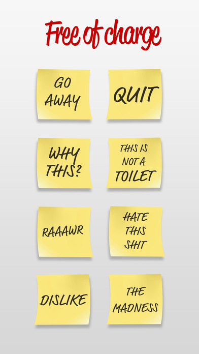 Post it Stickers Angry screenshot 2